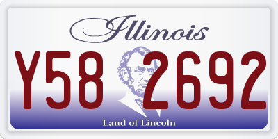 IL license plate Y582692