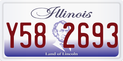 IL license plate Y582693