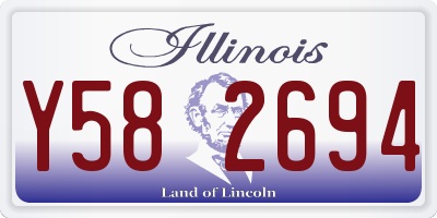 IL license plate Y582694
