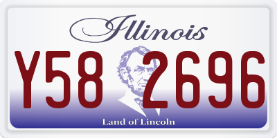 IL license plate Y582696