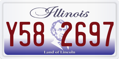 IL license plate Y582697