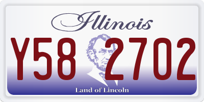IL license plate Y582702