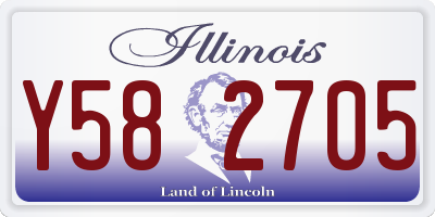 IL license plate Y582705