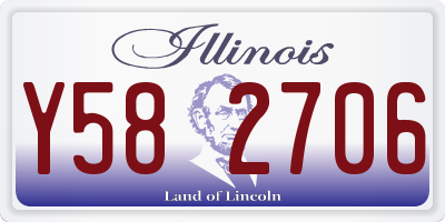 IL license plate Y582706