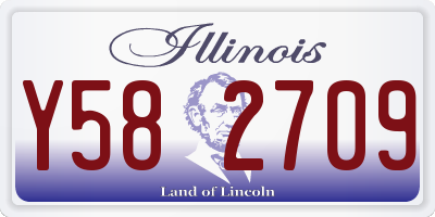 IL license plate Y582709