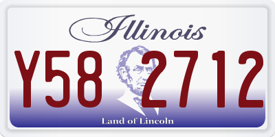 IL license plate Y582712