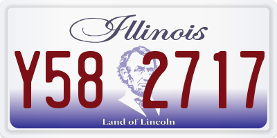 IL license plate Y582717