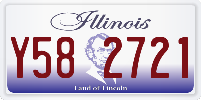 IL license plate Y582721