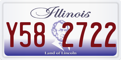 IL license plate Y582722