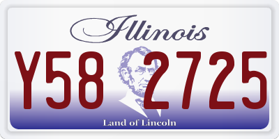 IL license plate Y582725