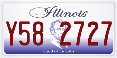 IL license plate Y582727