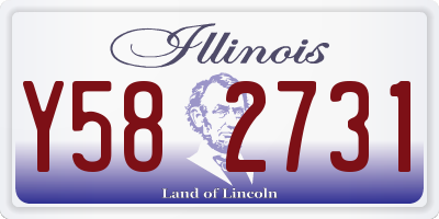 IL license plate Y582731