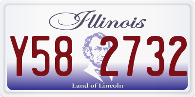 IL license plate Y582732