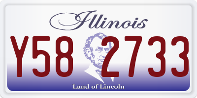 IL license plate Y582733