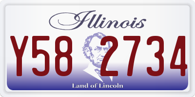 IL license plate Y582734