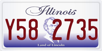 IL license plate Y582735