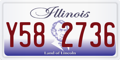 IL license plate Y582736
