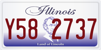 IL license plate Y582737