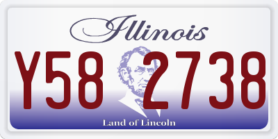 IL license plate Y582738