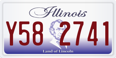 IL license plate Y582741