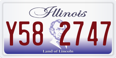 IL license plate Y582747