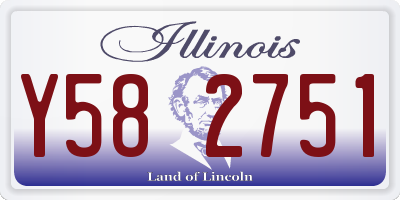 IL license plate Y582751