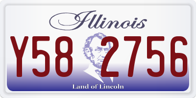 IL license plate Y582756