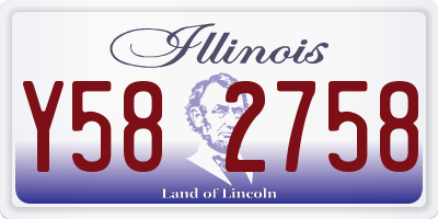 IL license plate Y582758