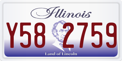 IL license plate Y582759