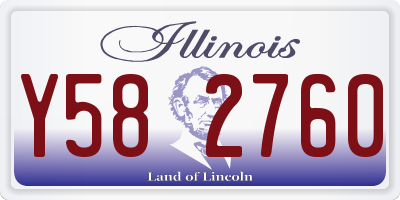 IL license plate Y582760