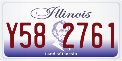 IL license plate Y582761