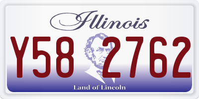 IL license plate Y582762