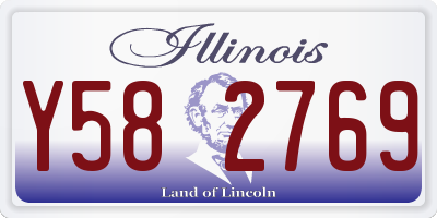 IL license plate Y582769