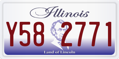IL license plate Y582771
