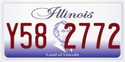 IL license plate Y582772