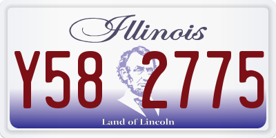 IL license plate Y582775