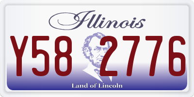 IL license plate Y582776