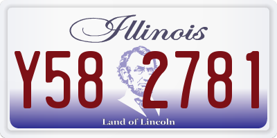 IL license plate Y582781