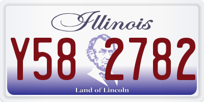 IL license plate Y582782