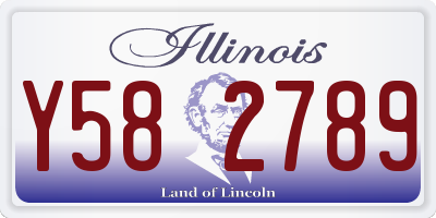 IL license plate Y582789