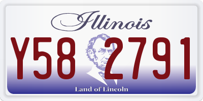 IL license plate Y582791