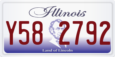 IL license plate Y582792
