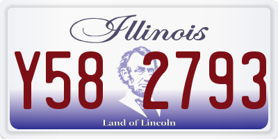 IL license plate Y582793