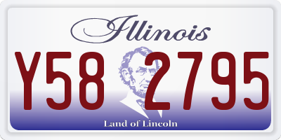 IL license plate Y582795