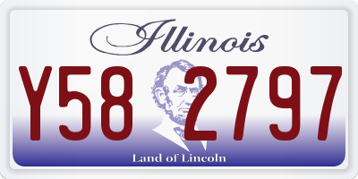 IL license plate Y582797