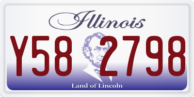IL license plate Y582798