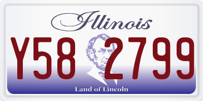 IL license plate Y582799
