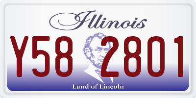 IL license plate Y582801