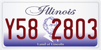 IL license plate Y582803