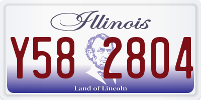 IL license plate Y582804